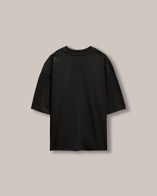 Playera Fit Boxy Negra